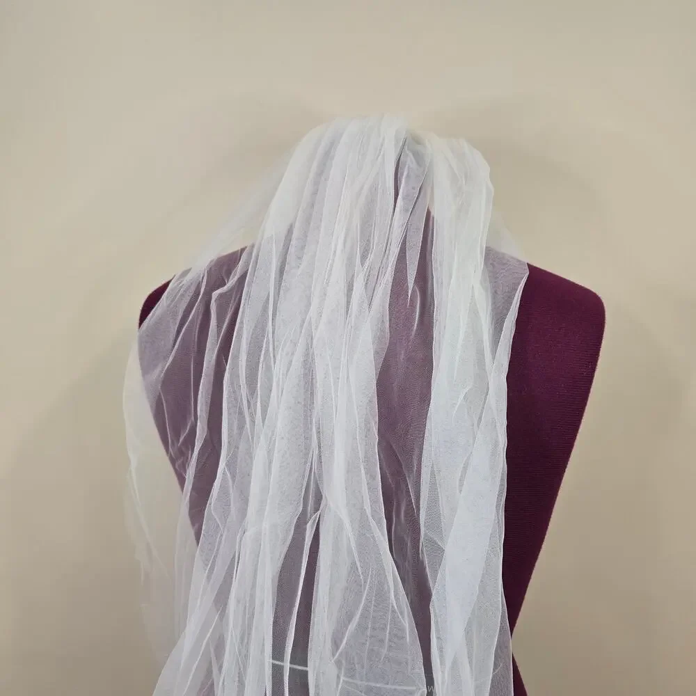 Women's Ivory Hair Comb Wedding Veil